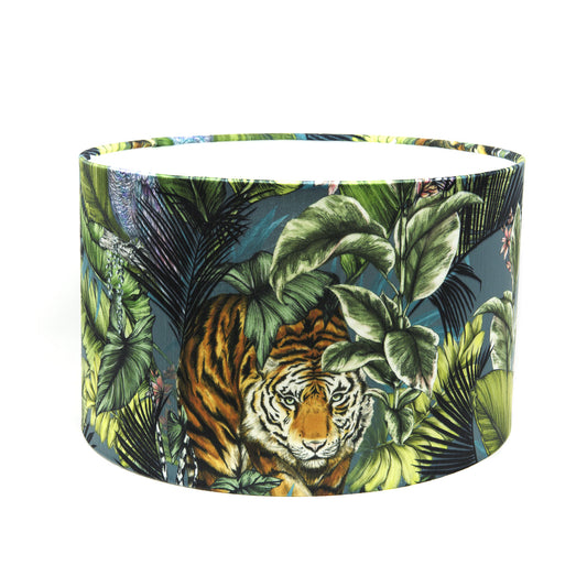 Velvet Tiger Lampshade