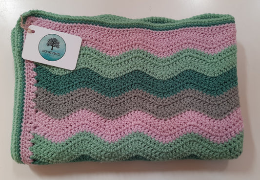 Crochet baby blanket - Ocean