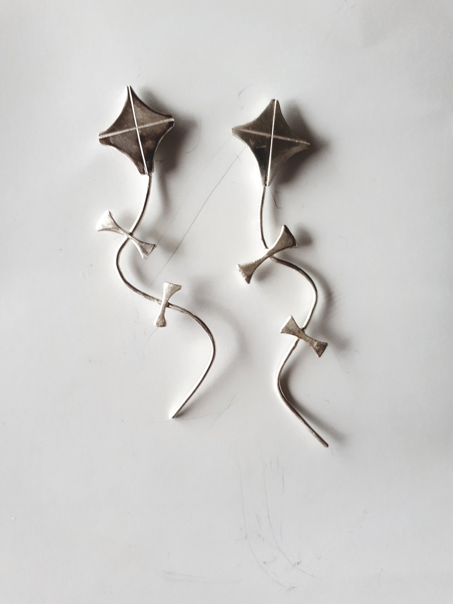 Sterling Silver Kite Earrings