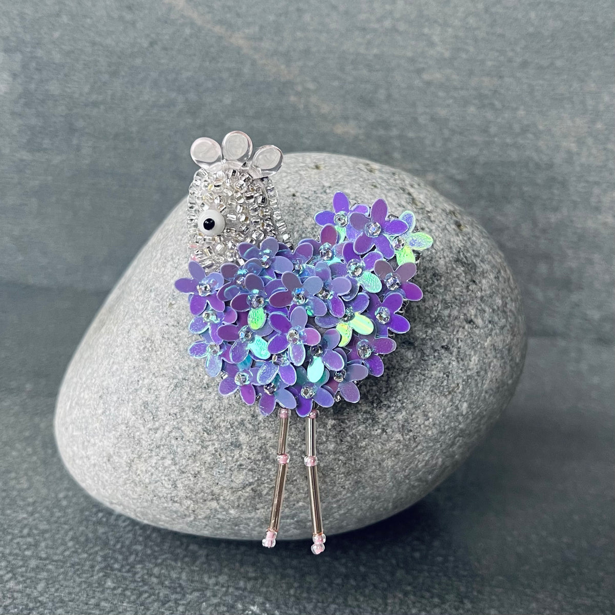 Lavender Flower Chickie Pin