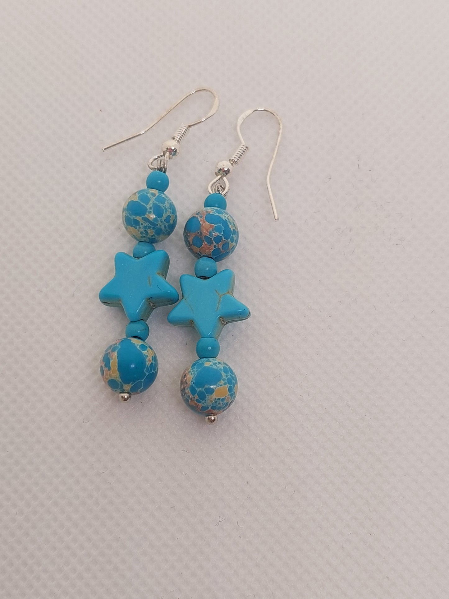 Drop Earrings Turquoise Star