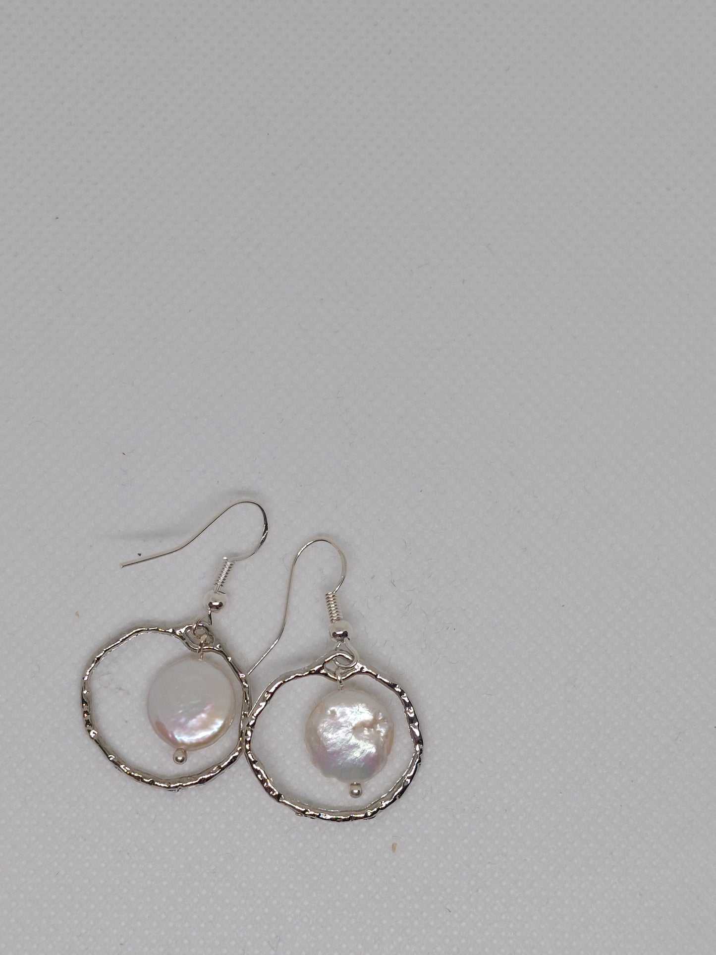 Silver Pearl Earrings