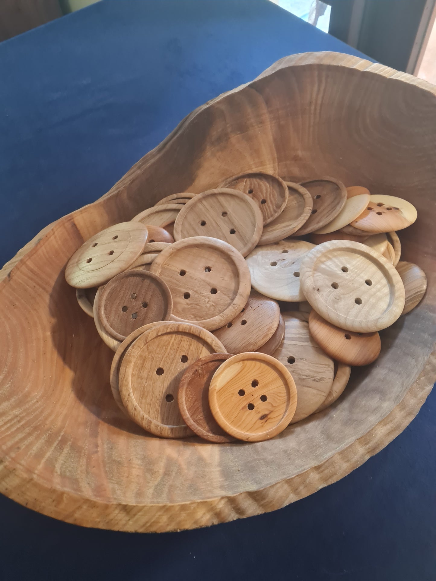 Large Wooden Button