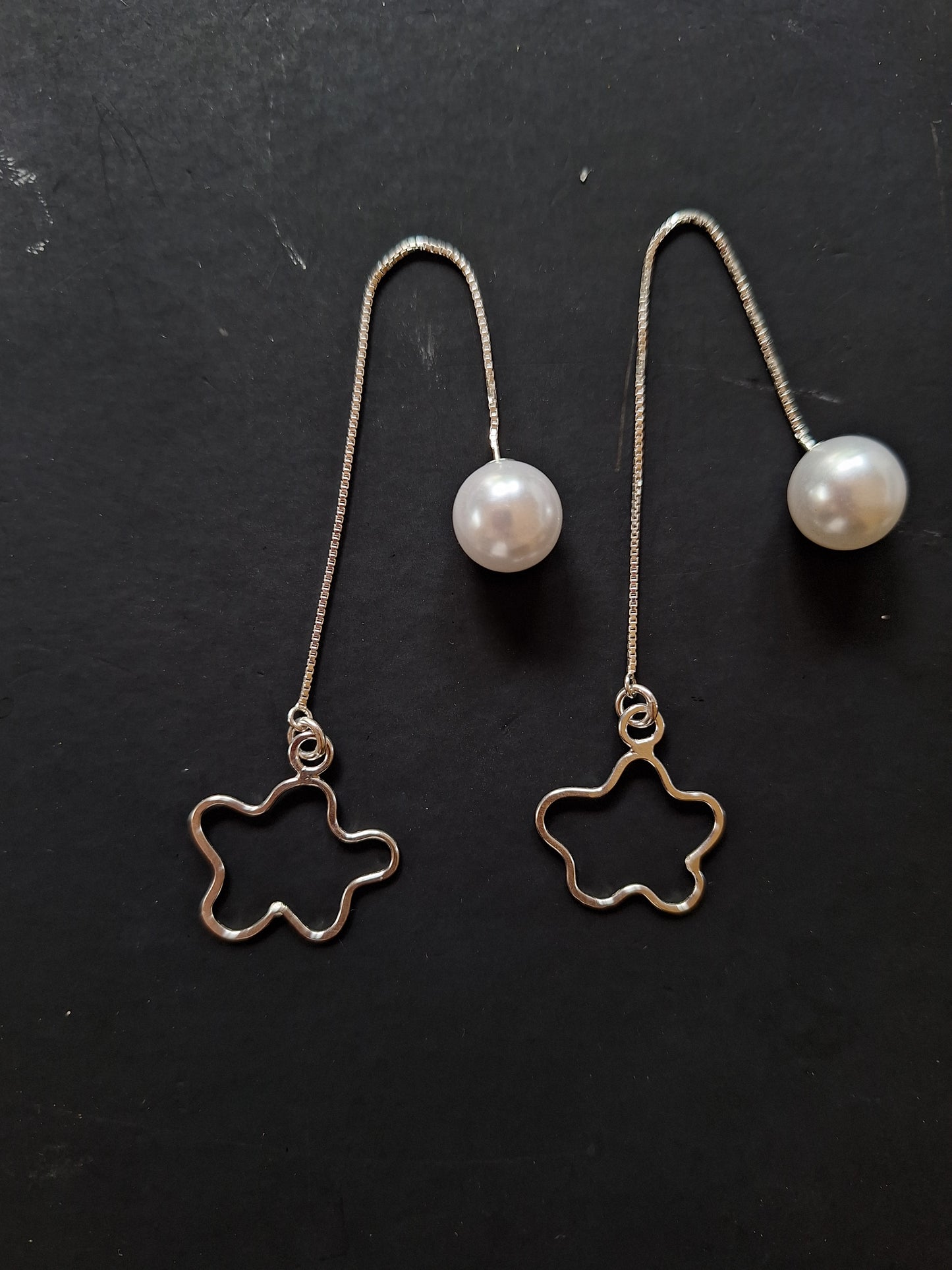 Sterling Silver Cloud Earrings