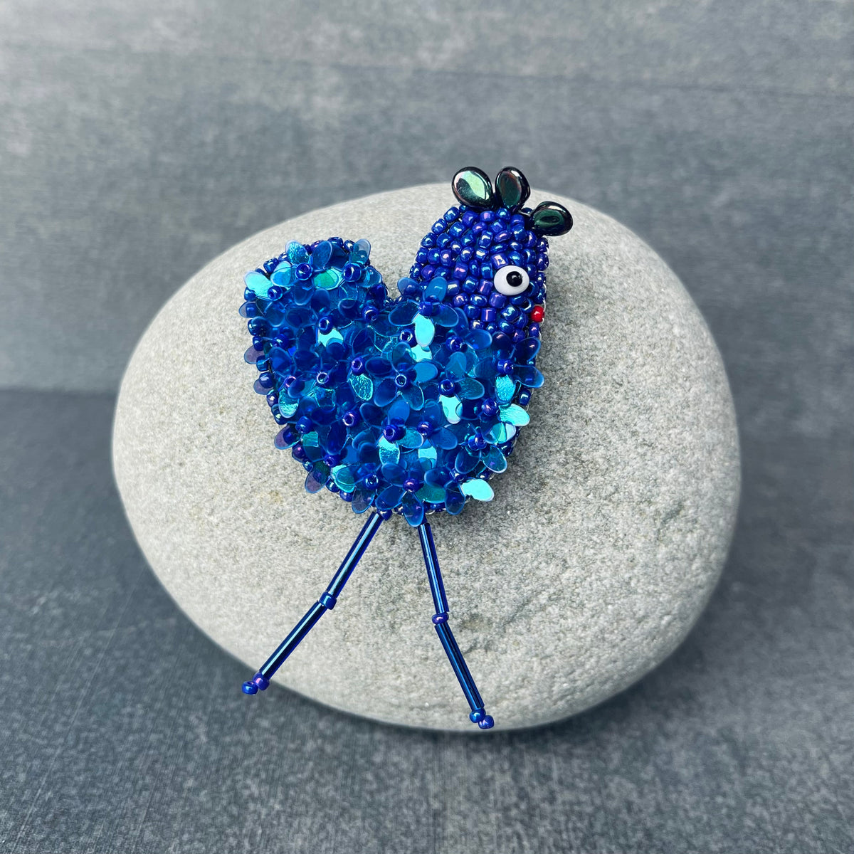 Saphire Flower Chickie Pin