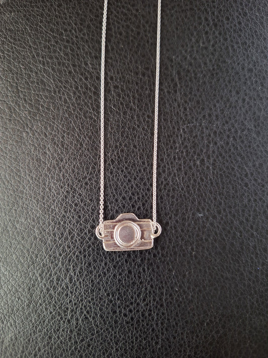 Sterling Silver Camera Necklace