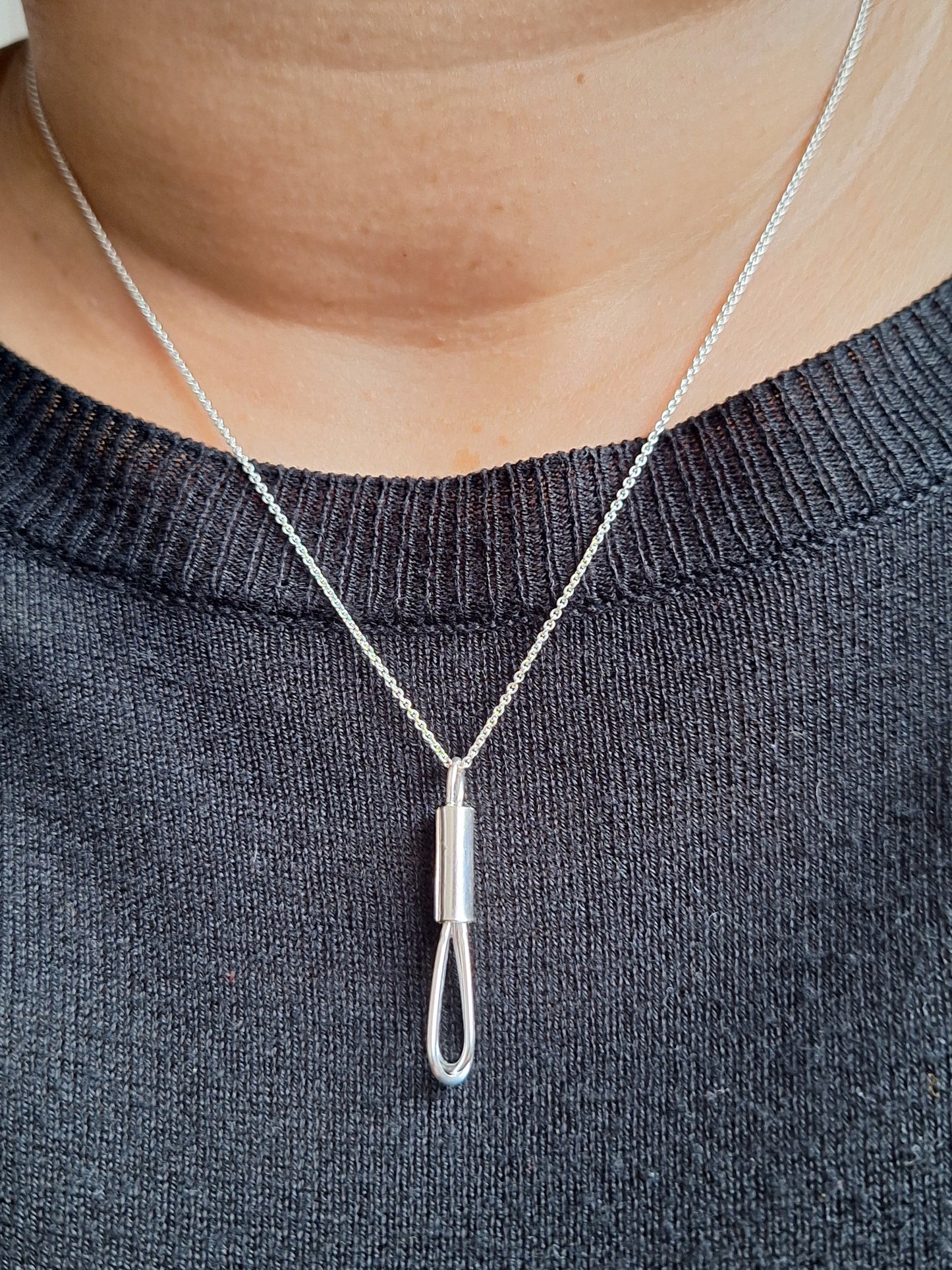 Sterling Silver Whisk Pendant