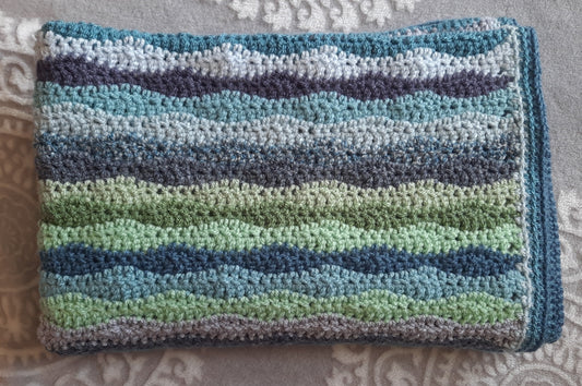 Crochet baby blanket - Atlantis