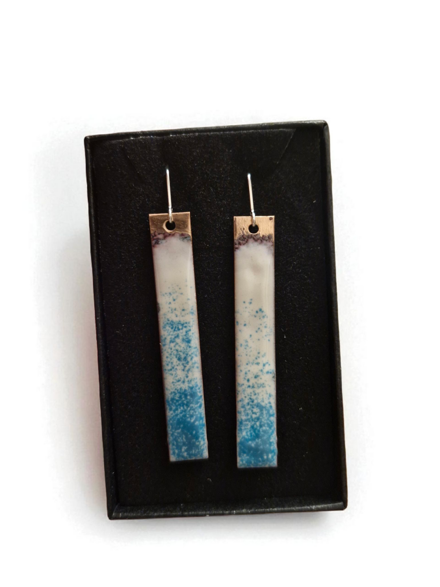 Ivory and Turquoise Bar Earrings