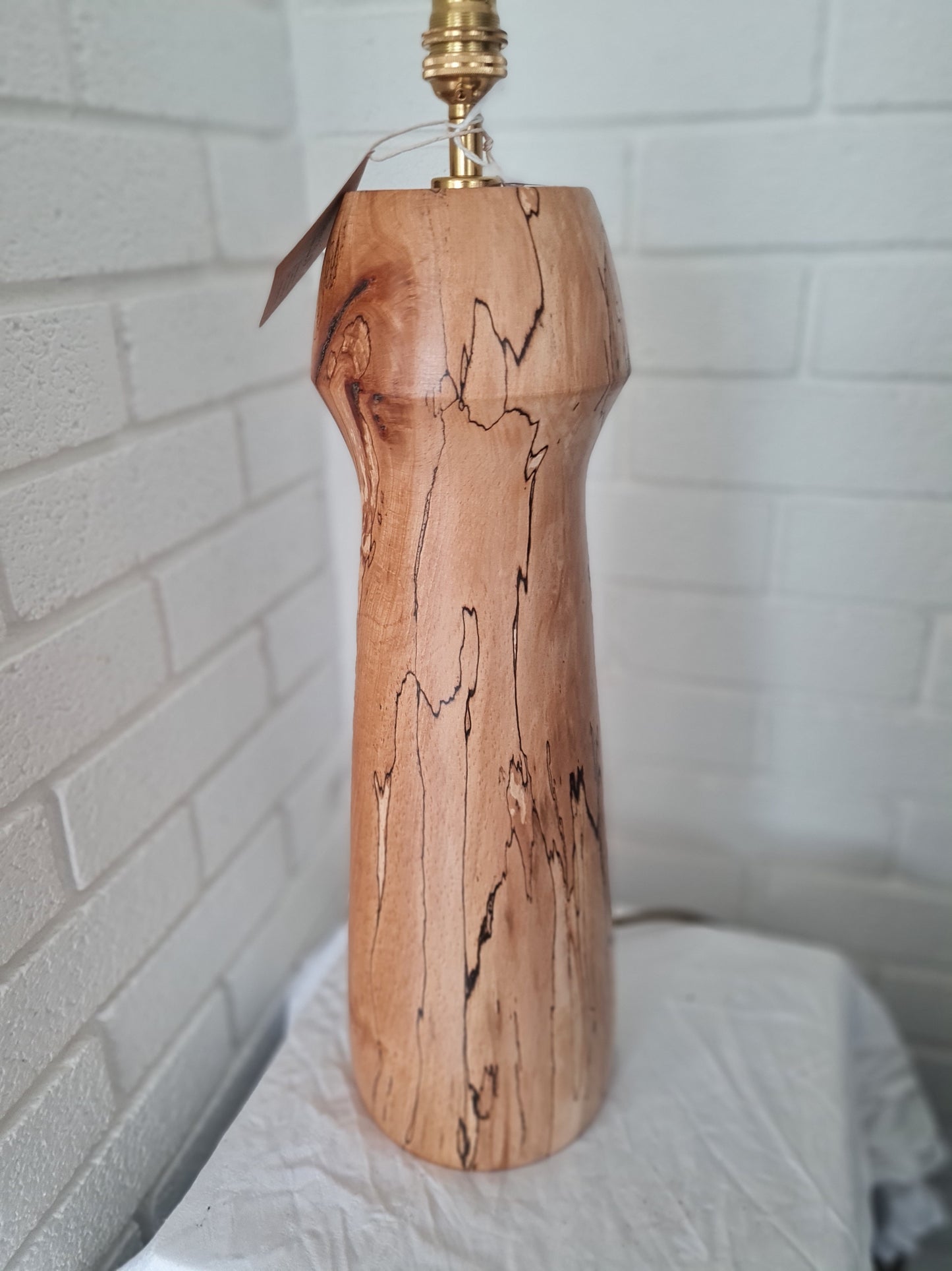 Spalted beech lamp