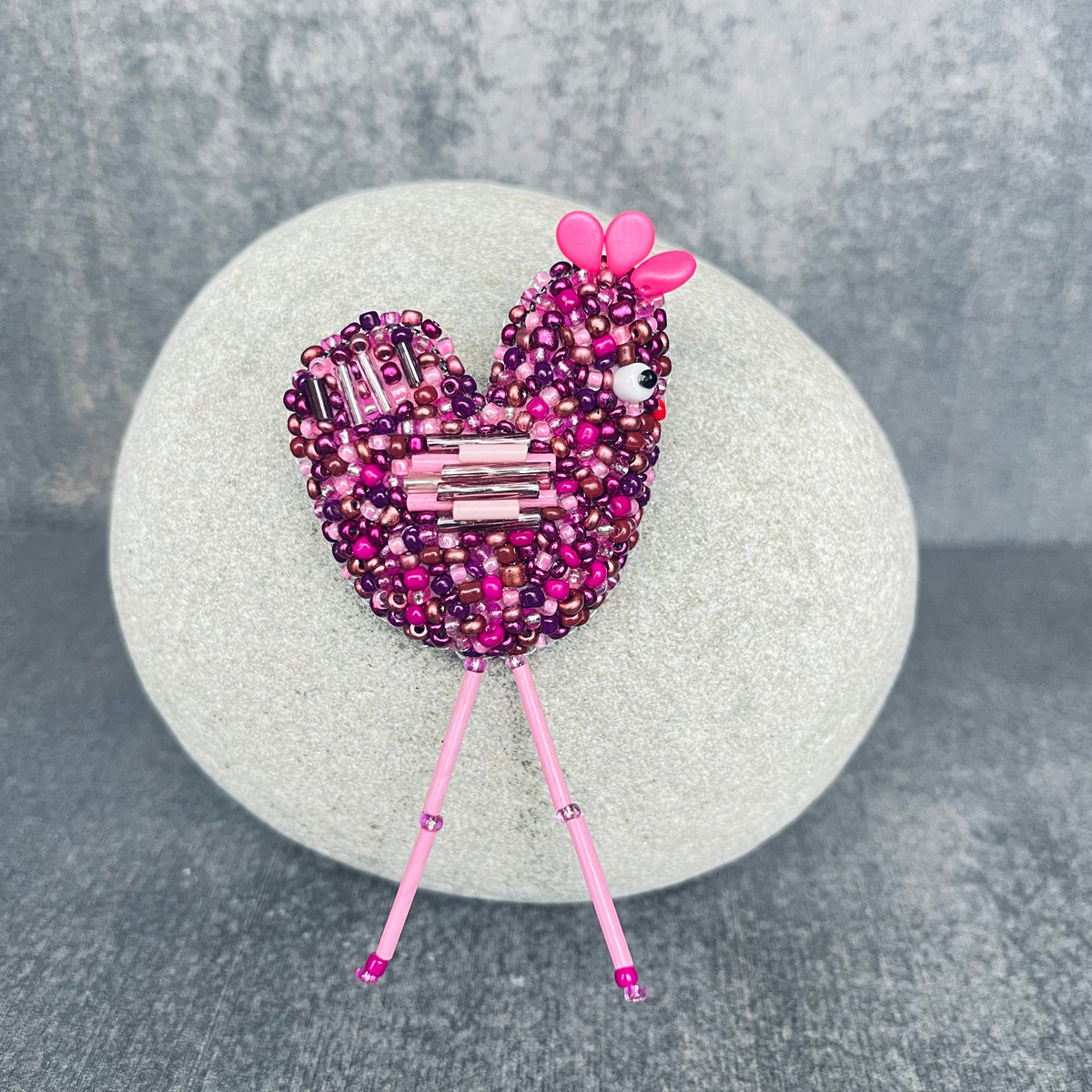 Pink and Purple Chickie Pin