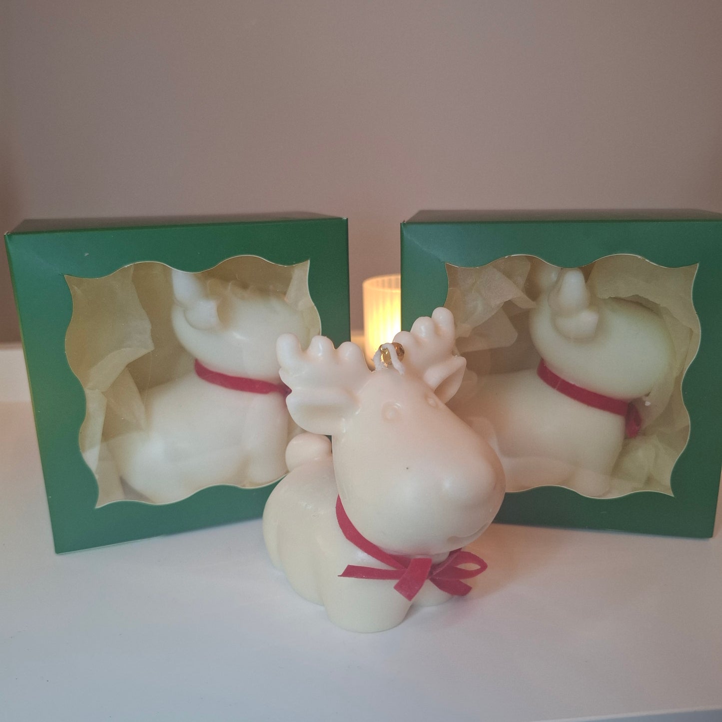 Candle-Rudolph Reindeer  – Holiday Charm
