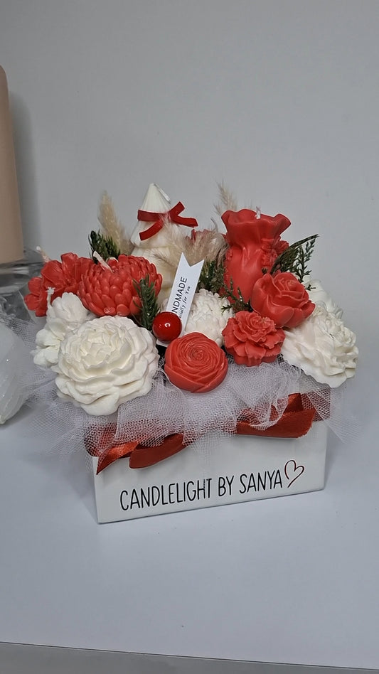 Candle bouquet M size -Winter’s Embrace