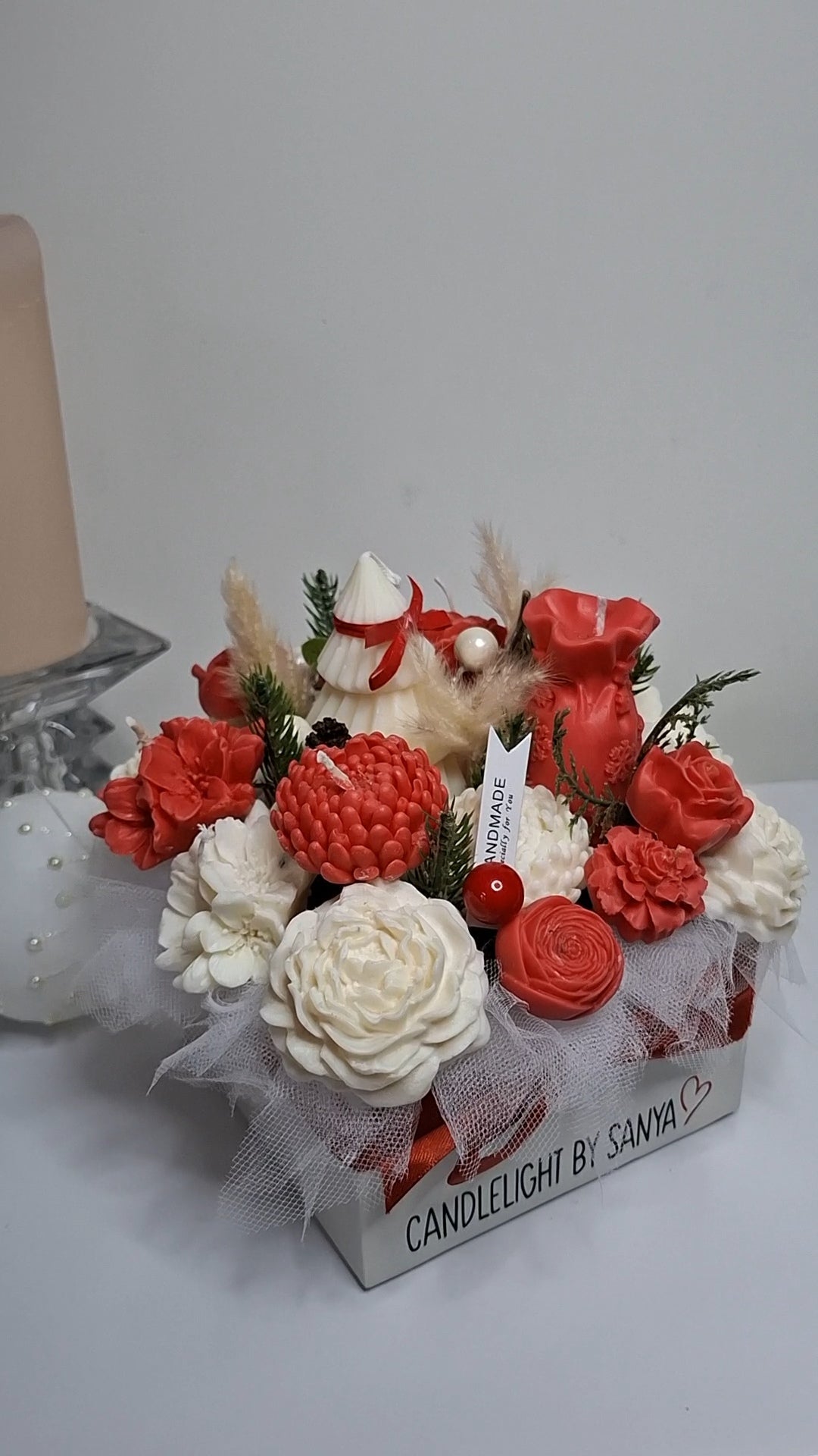 Candle bouquet M size -Winter’s Embrace