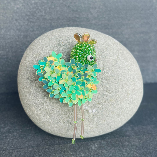 Light Green Flower Chickie Magnet