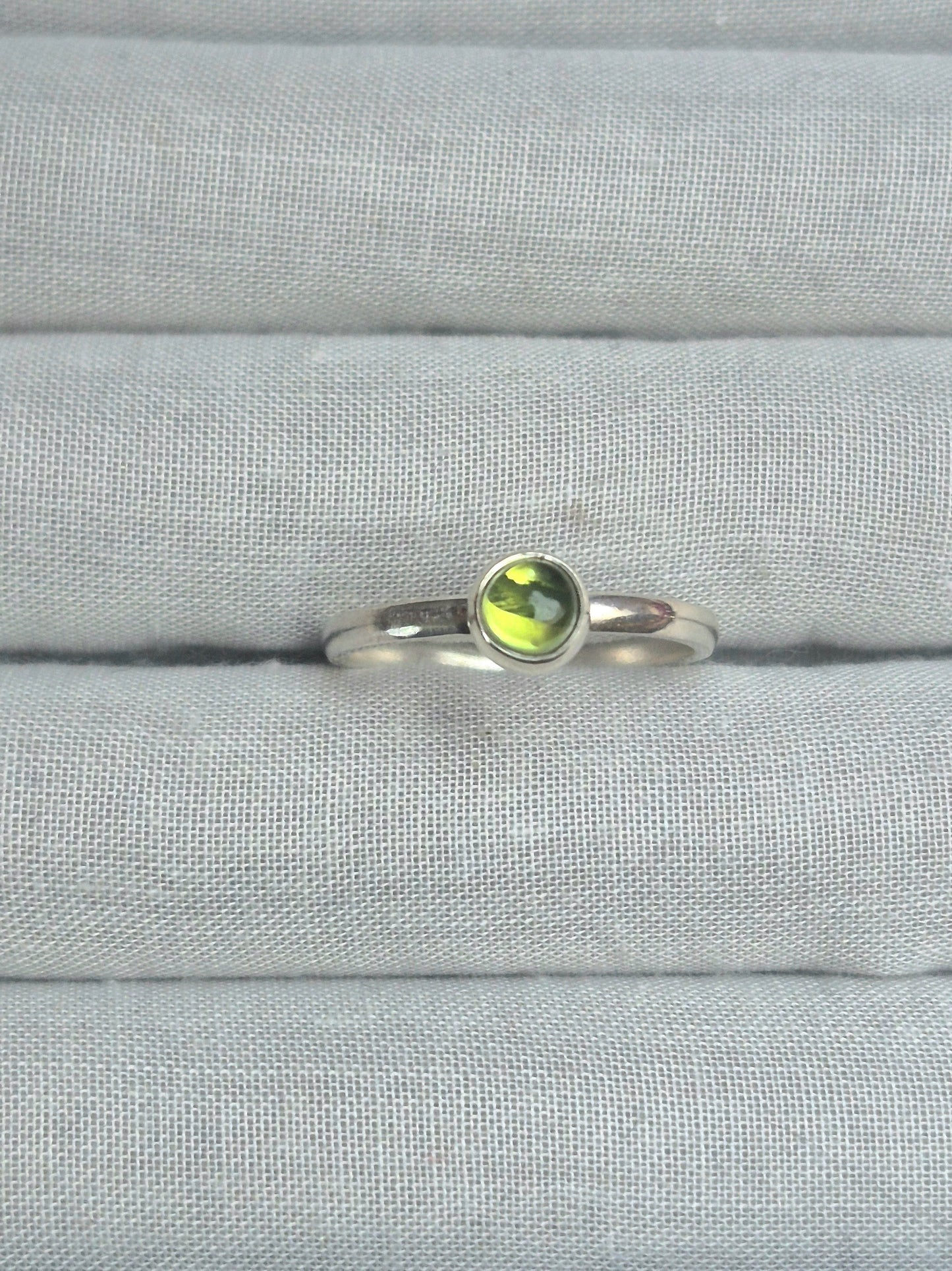 Stacking ring,  Peridot