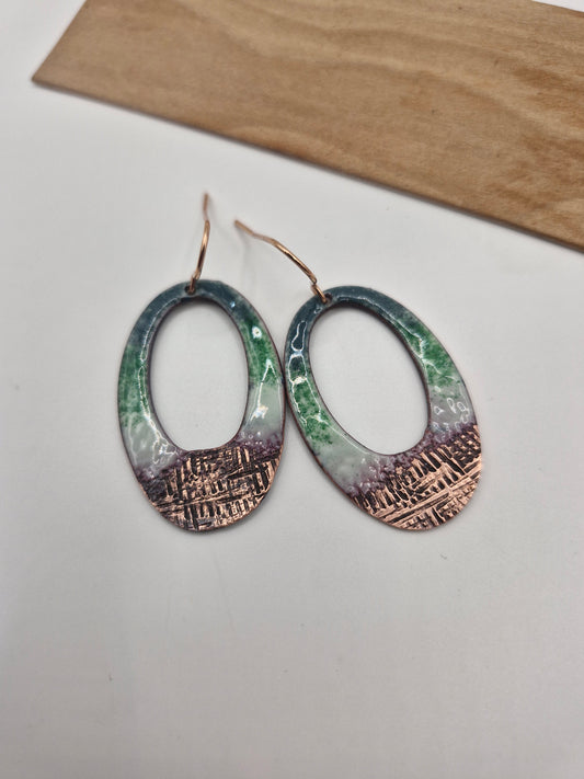 Green Mix Hoops