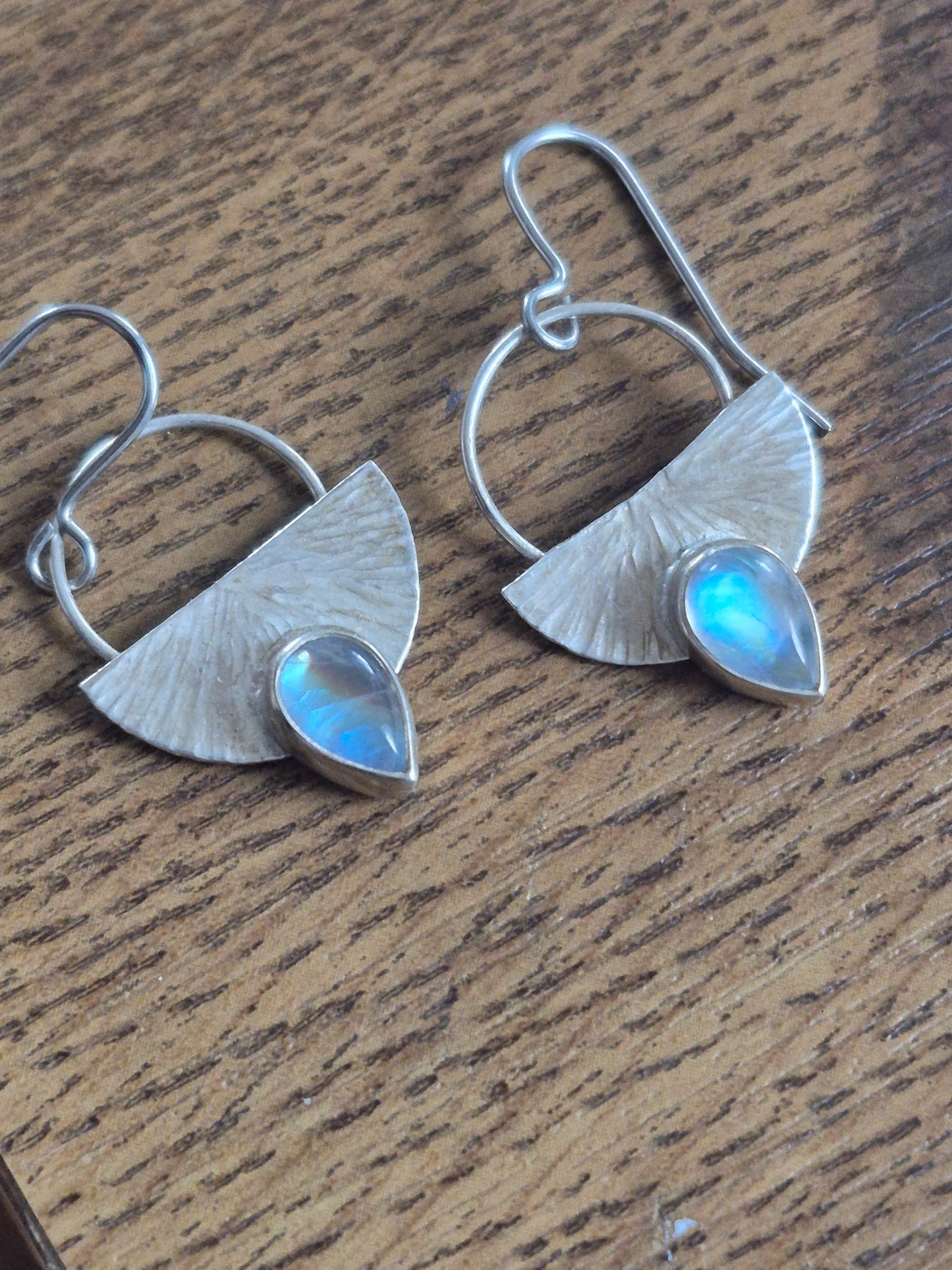 Moonstone isis dangle earrings