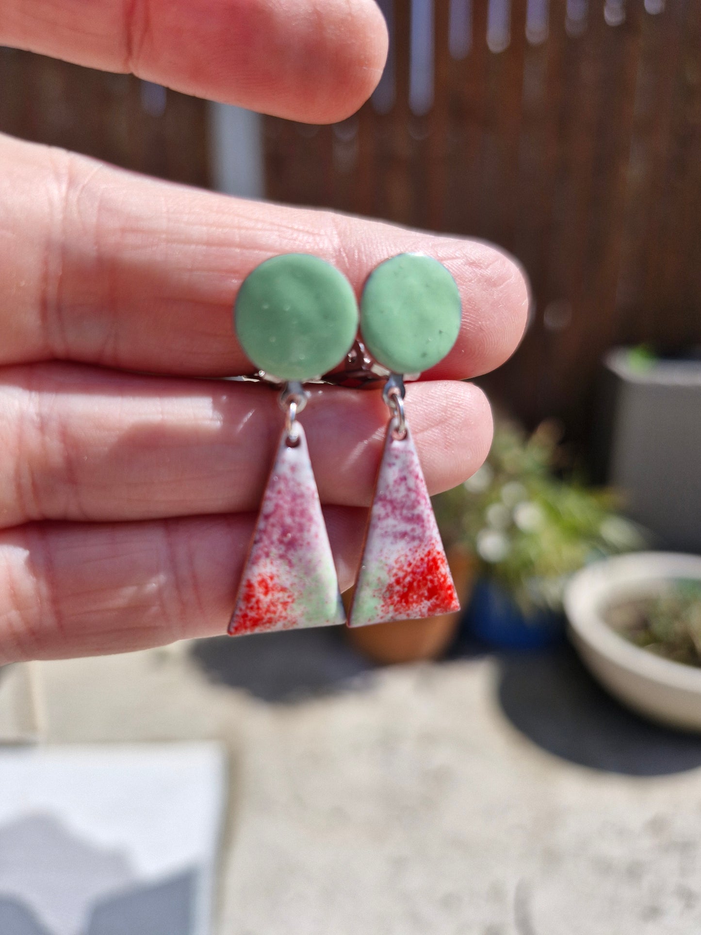 Summer Meadow (2) Clip On earrings