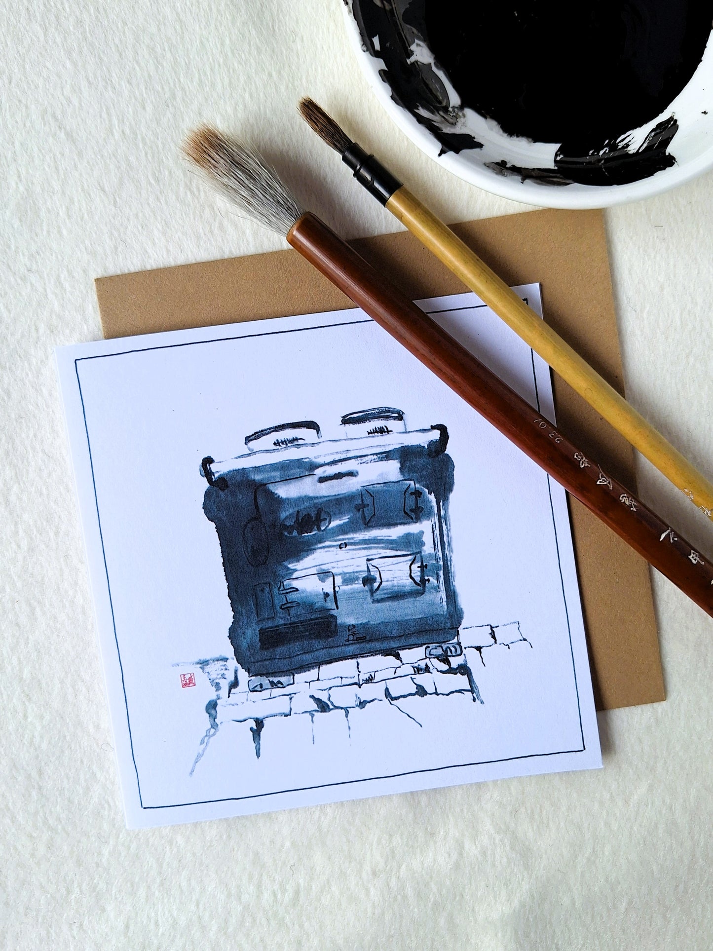 Saw Framed Eco Aritst Greeting Cards - 7 Design Mix Pack