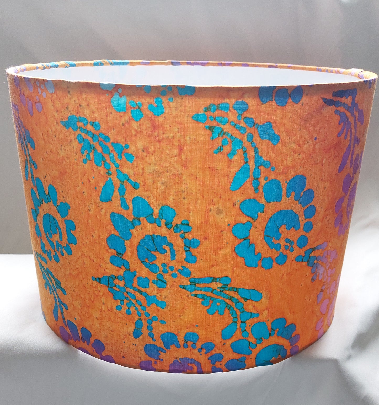 Tangerine bloom lampshade