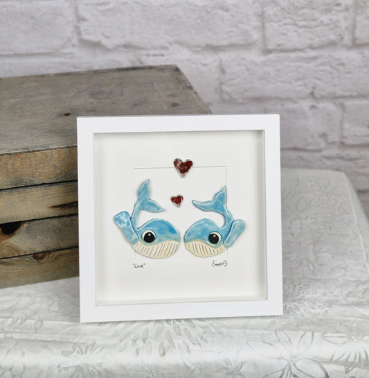 Love Whales - Small Frame
