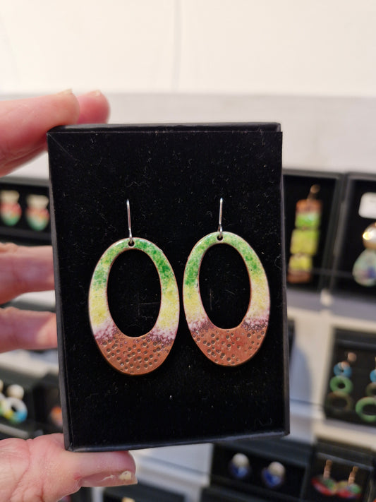 Green and yellow Hoops
