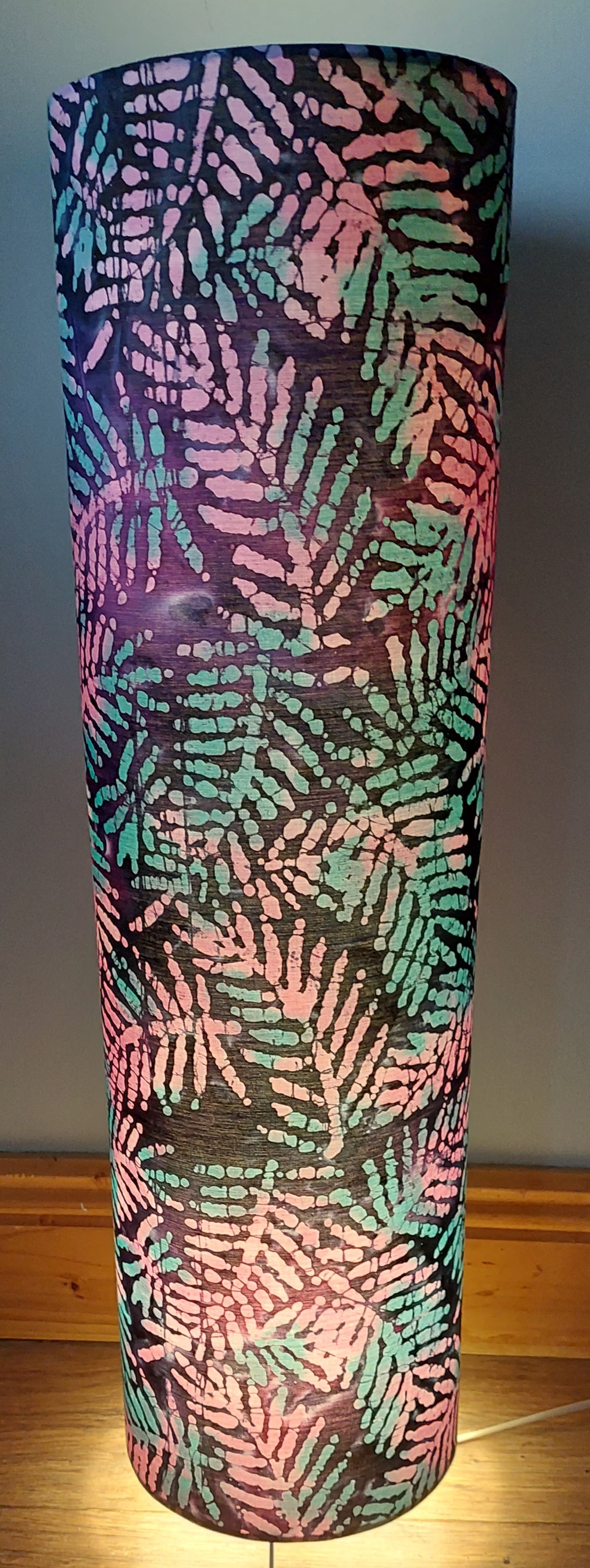 Batik leaf print Floor Lamp
