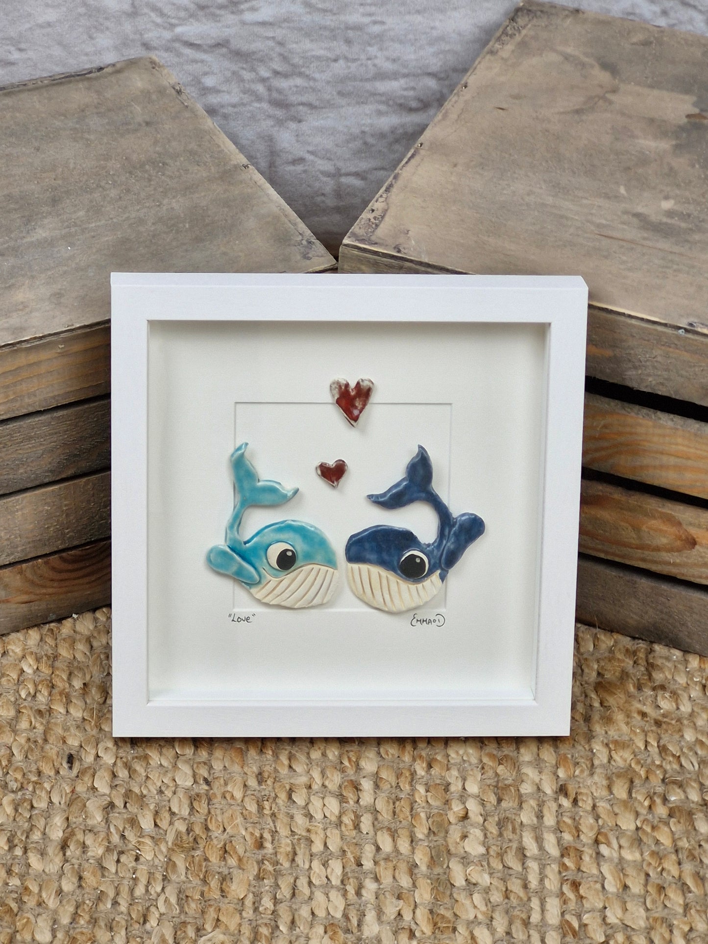 Love Whales - Small Frame