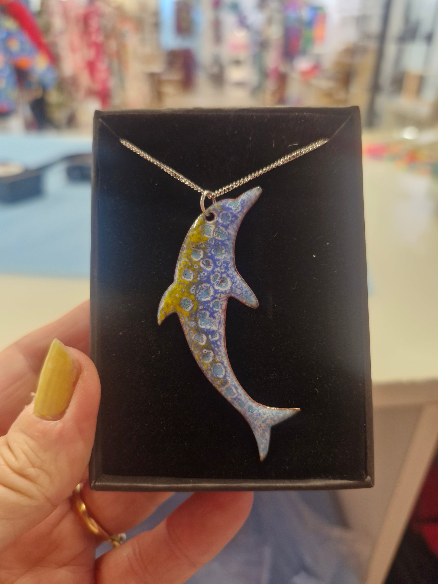 Dolphin Necklace (Seafoam)