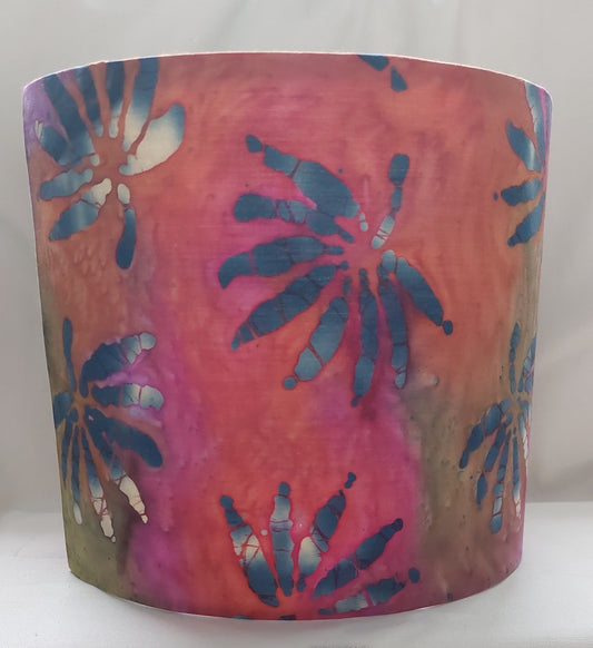 Pink & Purple Batik Lampshade