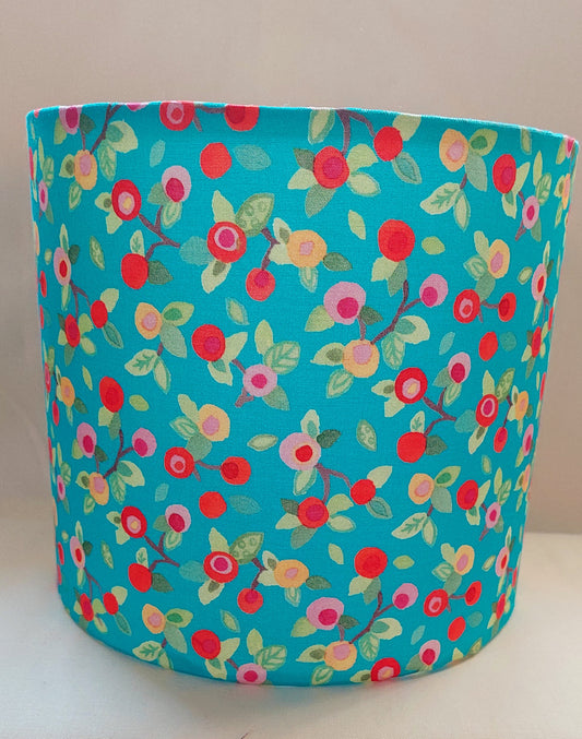 Turquoise Blossom Lampshade