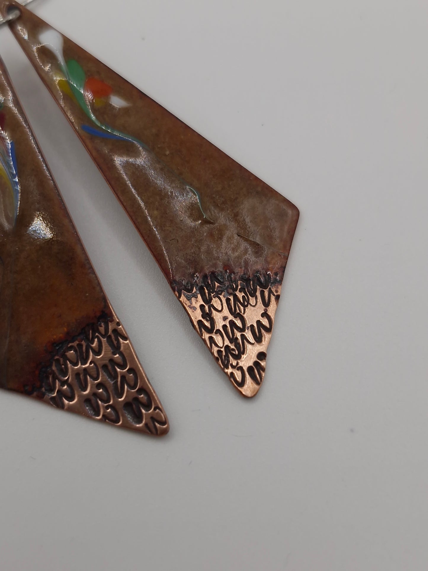Luisne Enamel Copper Earrings