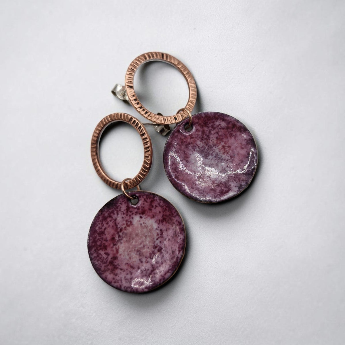 Blush Stone Wild Copper Earrings