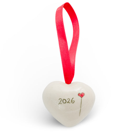 2026 - Ceramic Heart Decoration