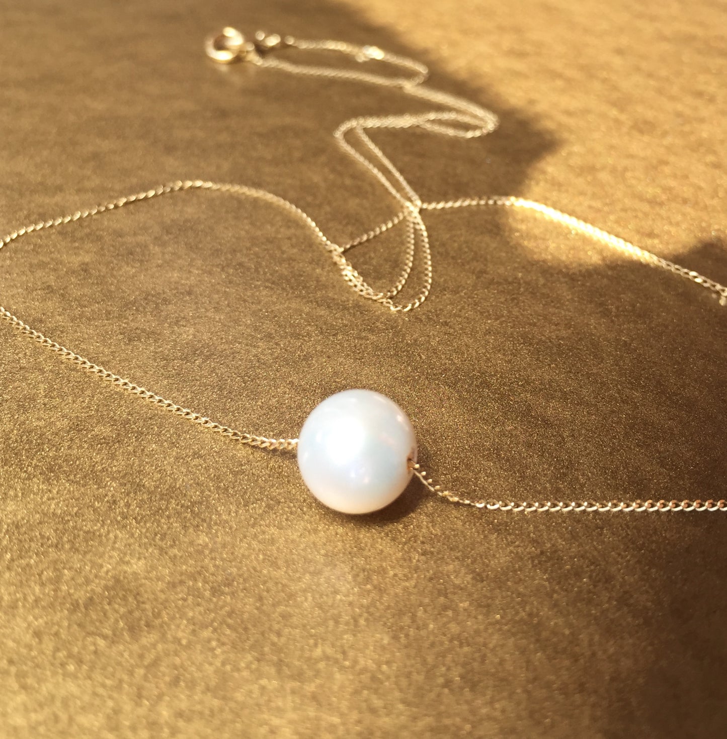 Snow Drop Gold Necklet