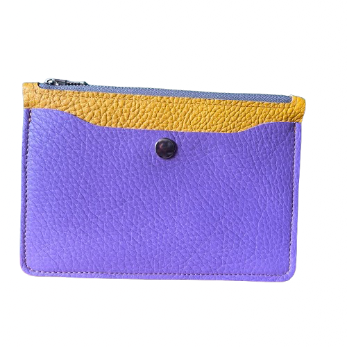 leather wallet with zipper