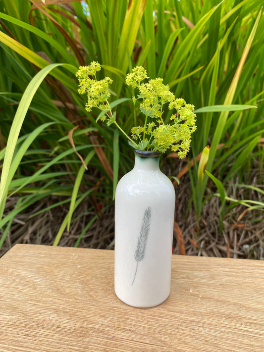 Ceramic Bud Vase - Fern design