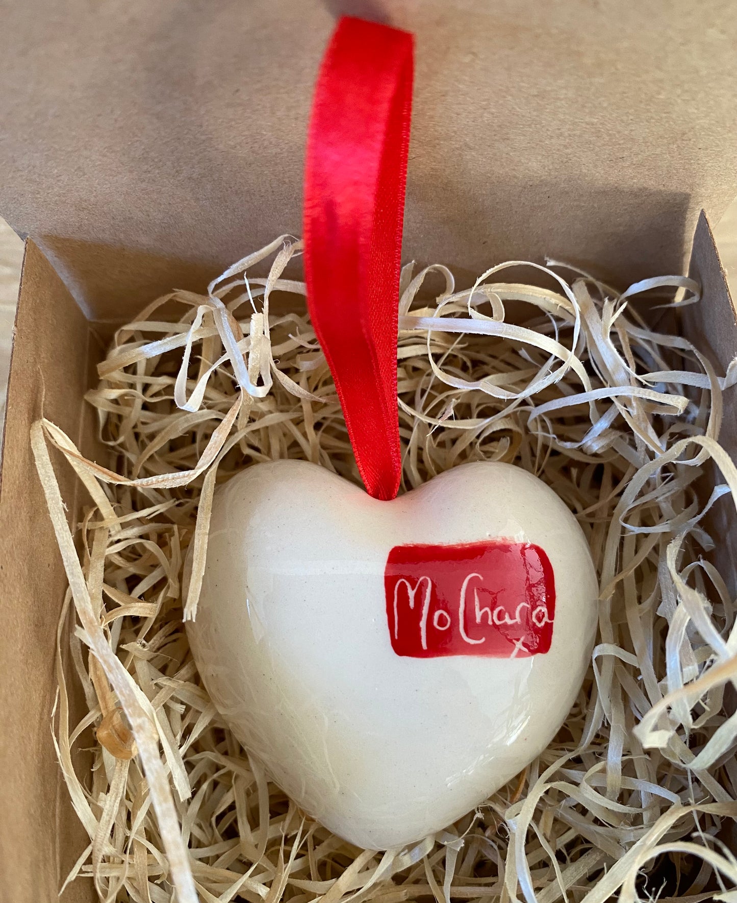 Ceramic Heart Gift  Mo Chara - My Friend