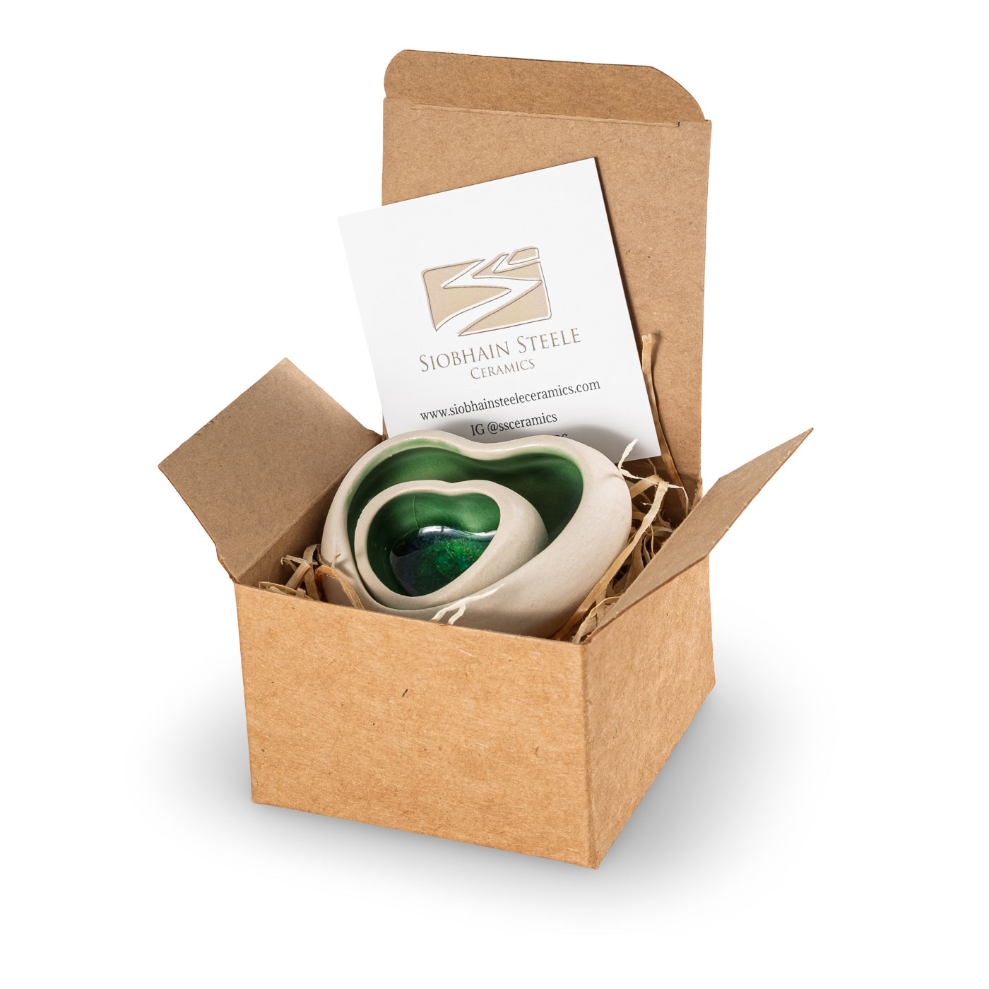 Ceramic Heart Green Set