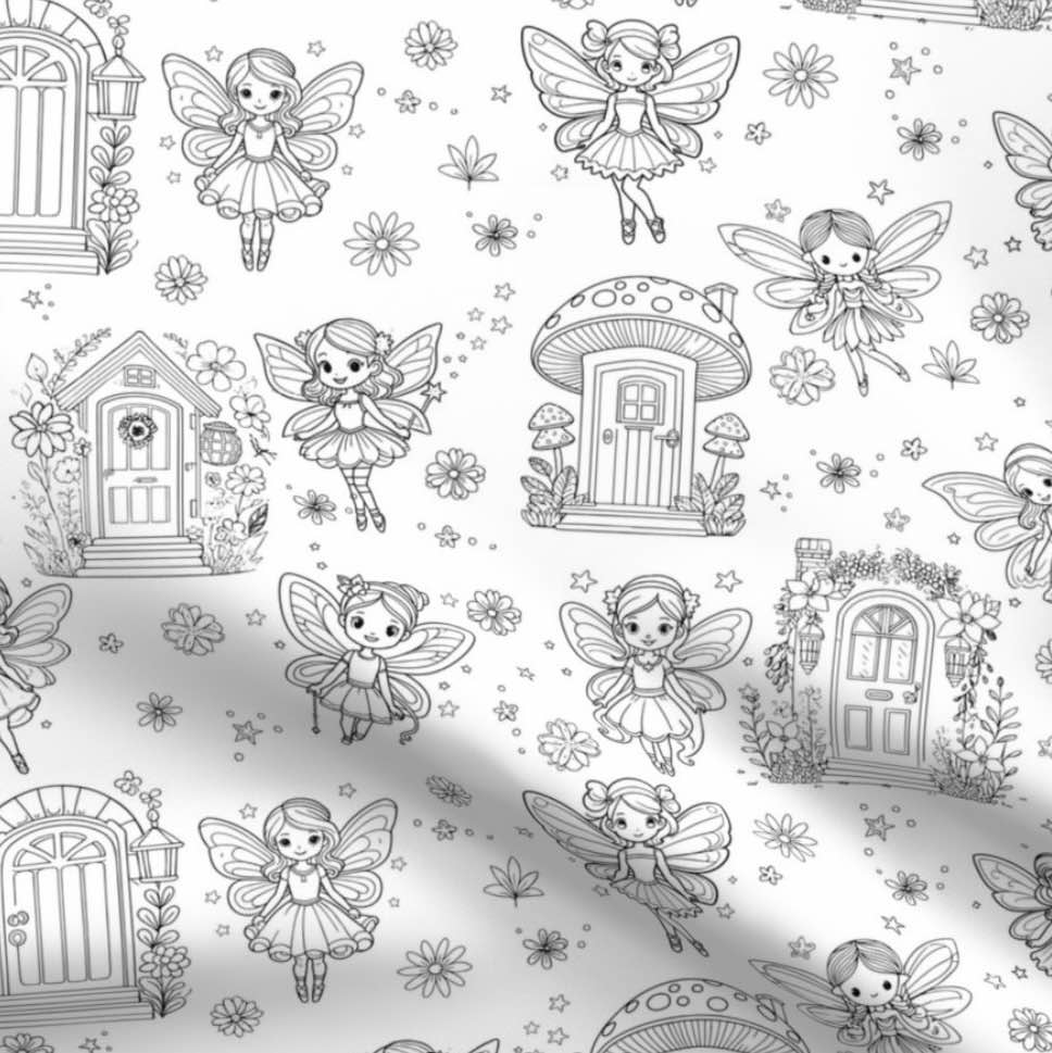 DC Fairytale 'Colour Me' Placemat with 12  Washable | Reversible Colouring Placemat
