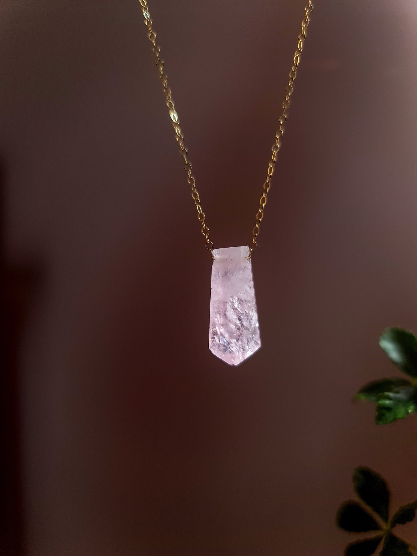 Morganite Sterling Silver Necklace