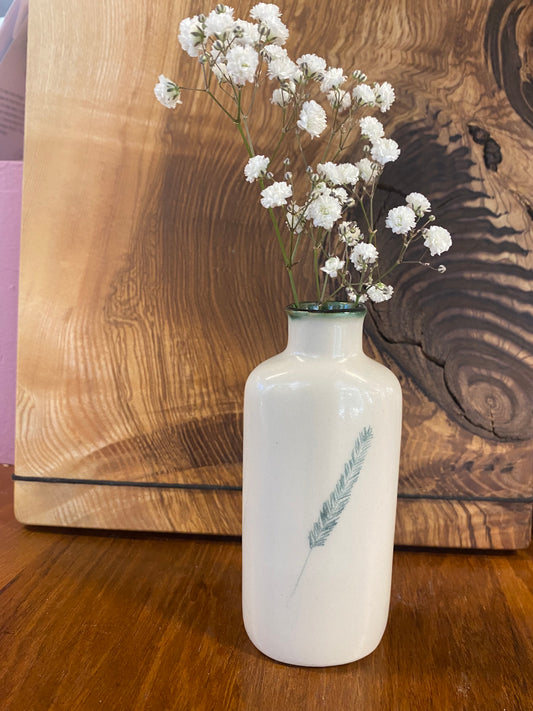 Vase - Bottle - Fern Design