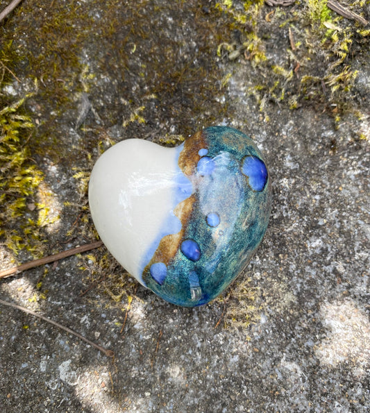 Serendipity Heart with Gold lustre