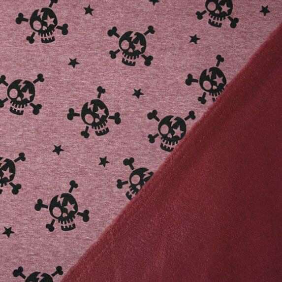 Skull Wine Red "Grow with Me" Baby Harem Pants