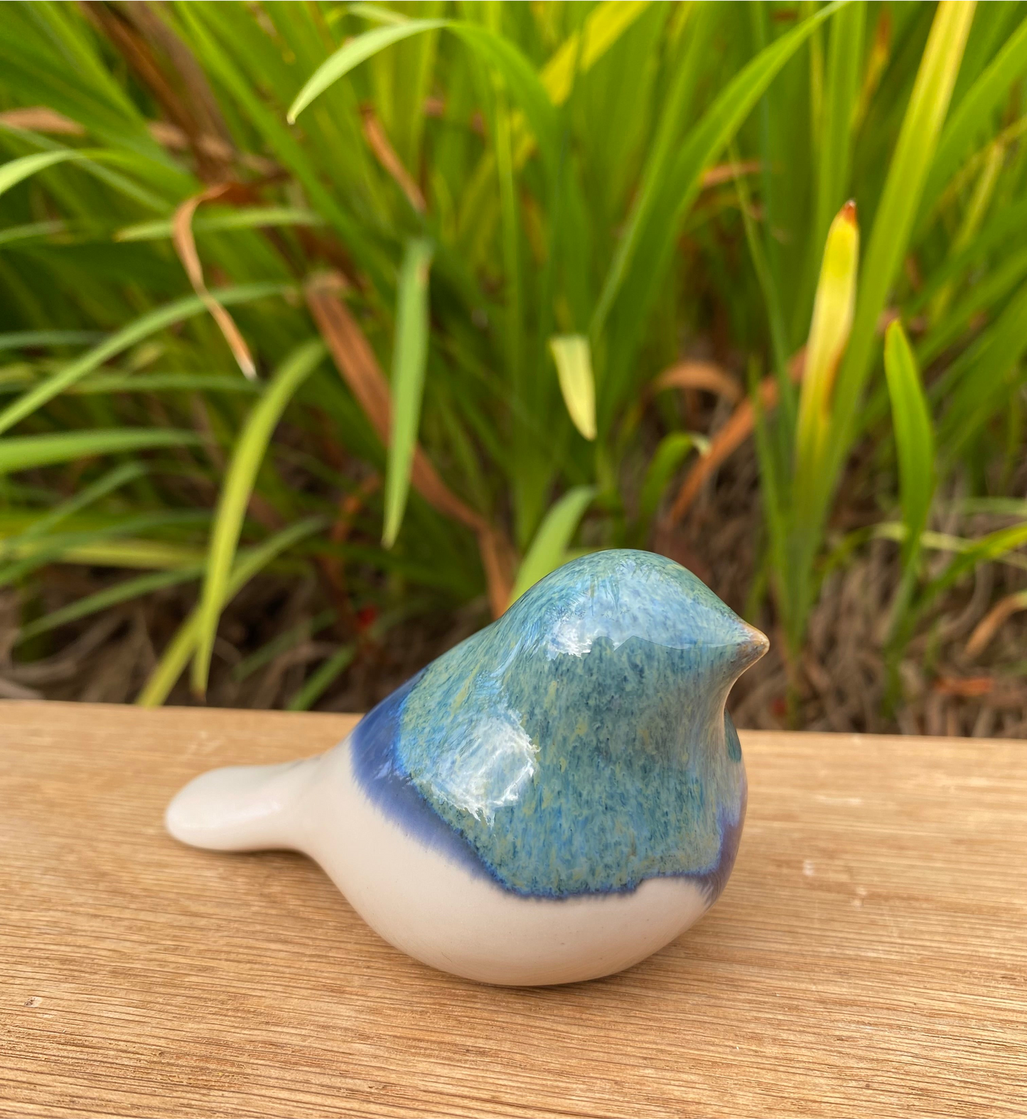 Ceramic Birds Blue Medium