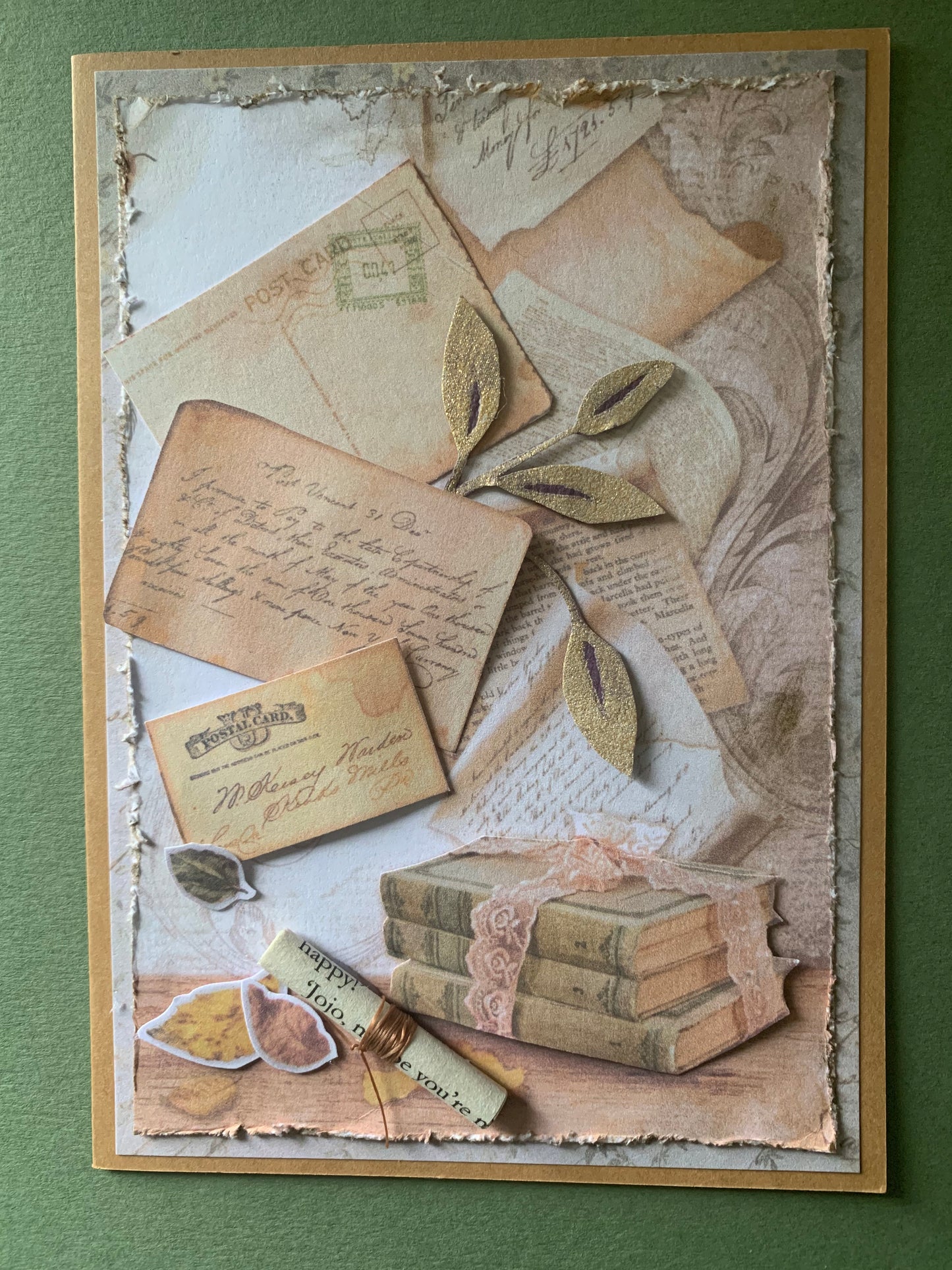 Hand crafted greeting card