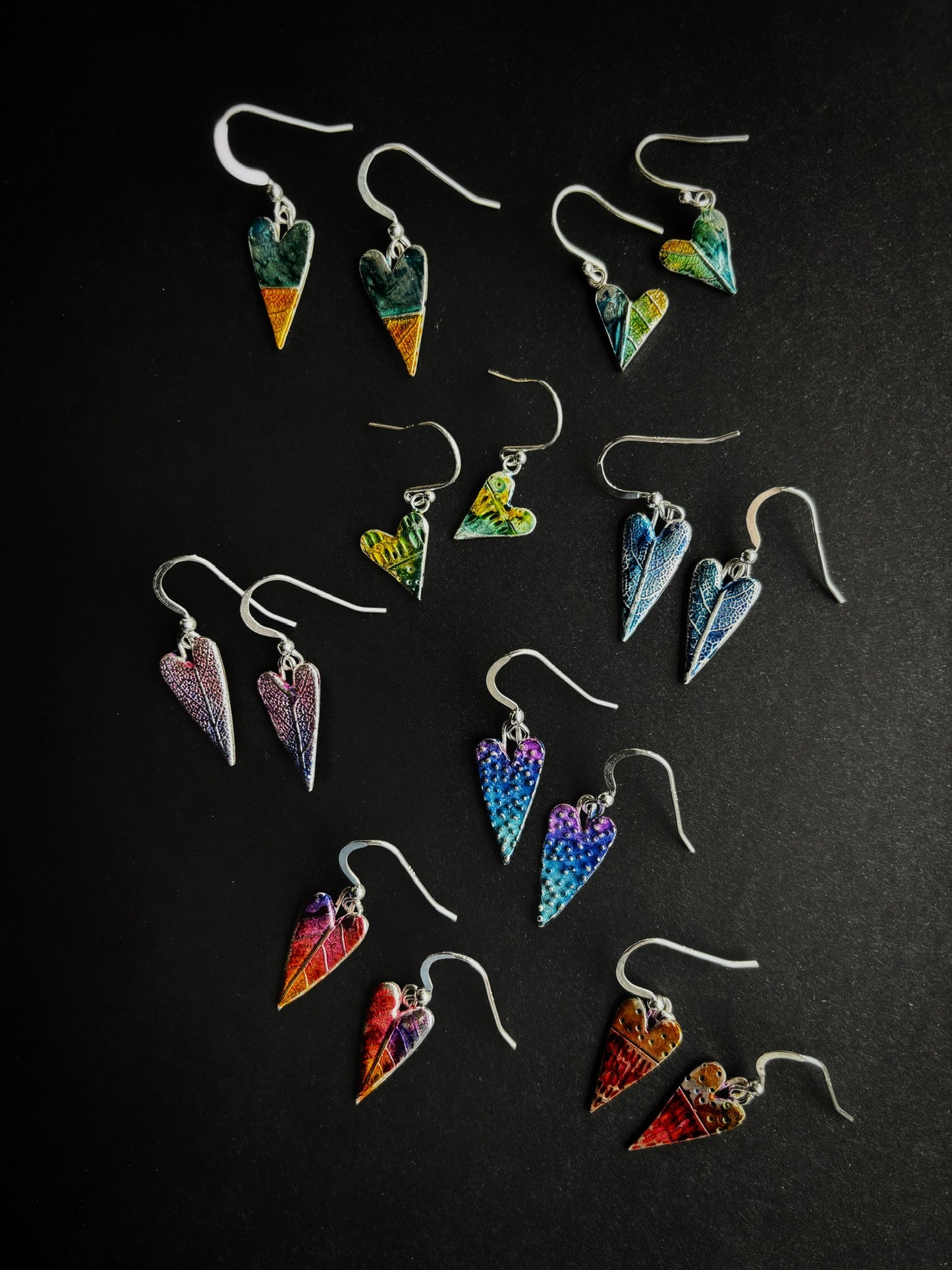Colourful Silver Earrings