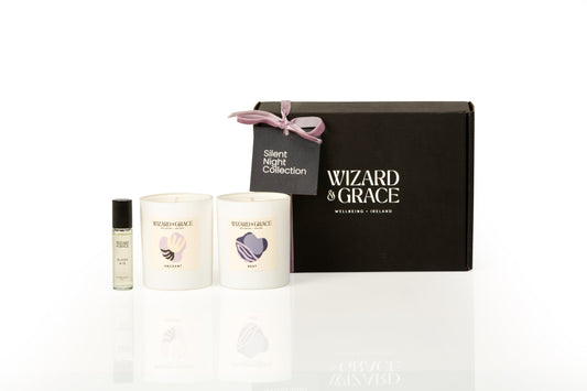 Wizard & Grace Silent Night Collection | Irish Aromatherapy Candle Gift Set |Ultimate Sleep Aid Gift Set