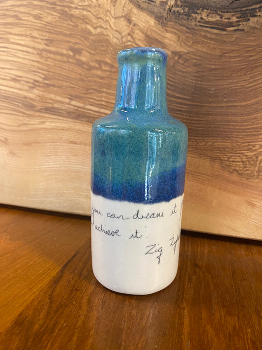 Vase - Aqua Design - Zig Ziglar Quote